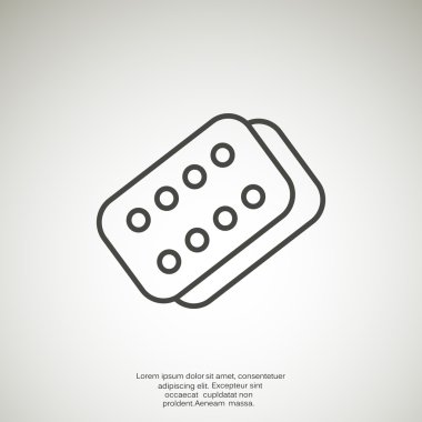 Bandaj sıva basit web simgesi