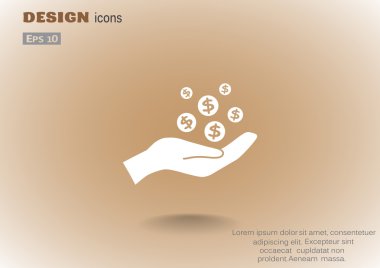 İnsan eline düşen paraları