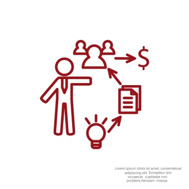 İş basit web simgeler kümesi