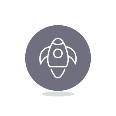 Basit roket web simgesi