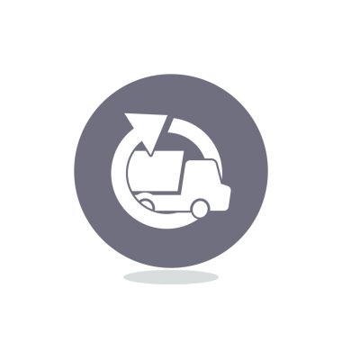 Yuvarlak ok ile basit kamyon