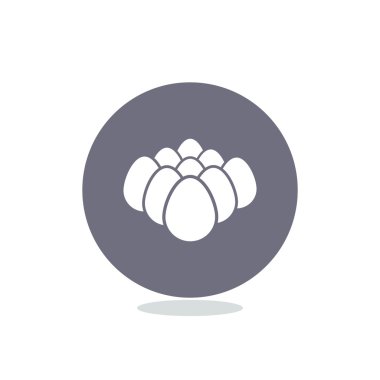 Tavuk yumurta basit web simgesi