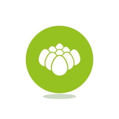 Tavuk yumurta basit web simgesi