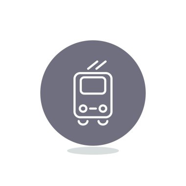 Basit tramvay web simgesi