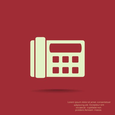 Faks telefon web simgesi