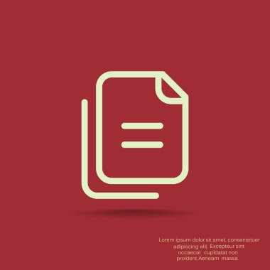 Dosyaları veya belgeleri web simgesi