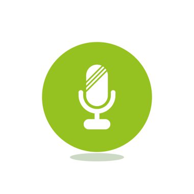 Basit mikrofon web simgesi