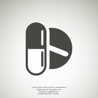 Tıbbi hapları web simgesi