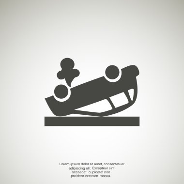 Kırık araba web simgesi