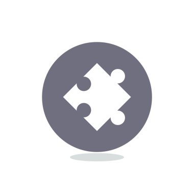 Bulmaca öğesi basit web simgesi