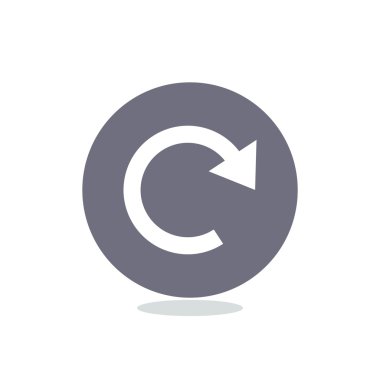 Yuvarlak ok web simgesi