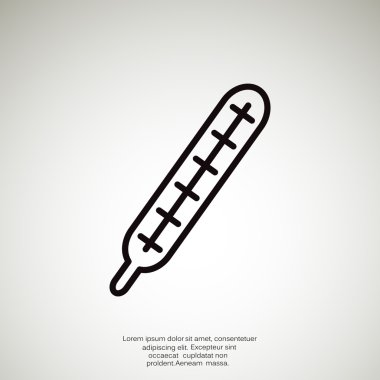 medikal termometre web simgesi