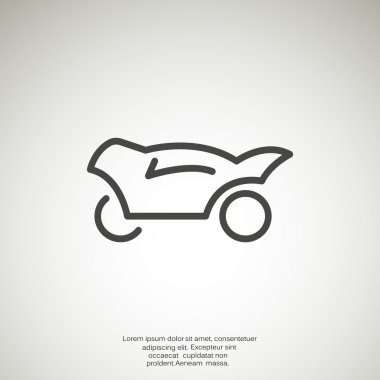 Basit motosiklet web simgesi
