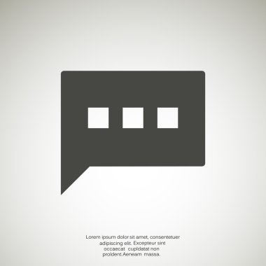 Diyalog kabarcık web simgesi