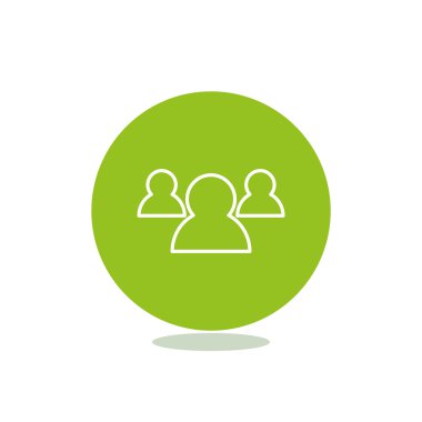 Grup insanlar basit web simgesi