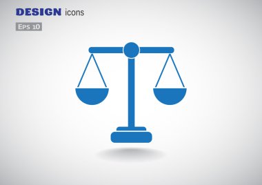 Adalet basit web simgesi ölçekleri