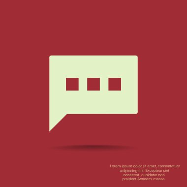 Diyalog kabarcık web simgesi