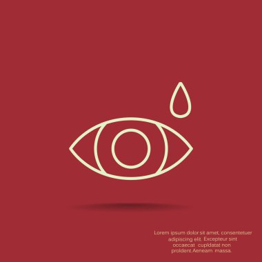 Basit simge göz damlası