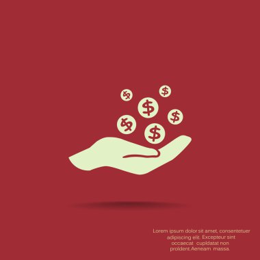 İnsan eline düşen paraları