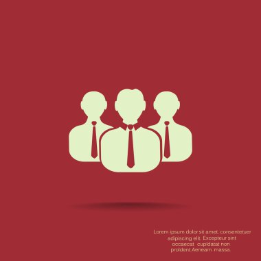 Grup insanlar basit web simgesi