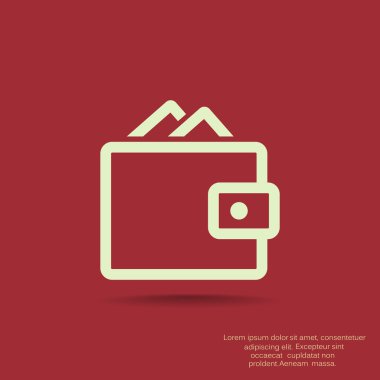 Basit cüzdan web simgesi