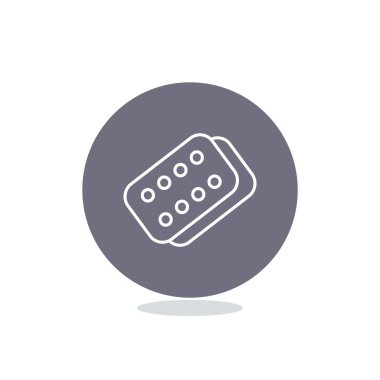 Bandaj sıva basit web simgesi