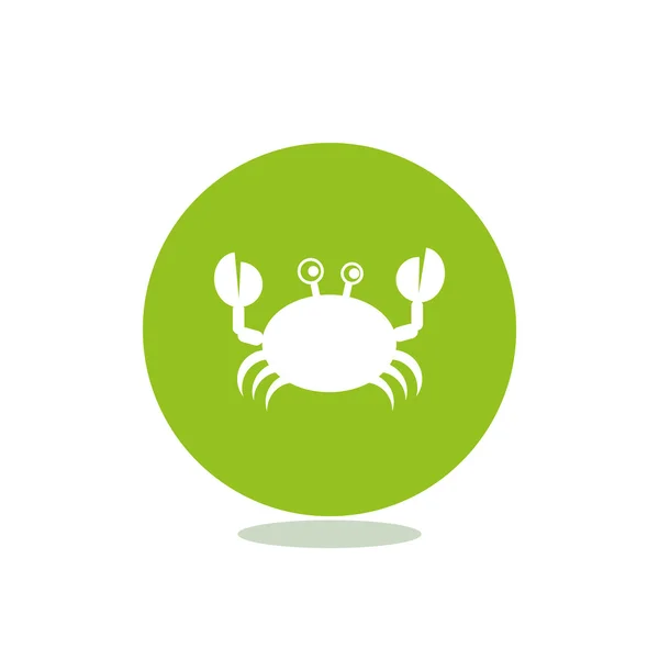 Crab web icon — Stock Vector