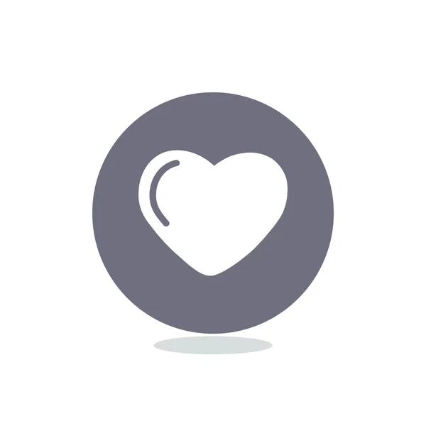 Simple heart web icon — Stock Vector