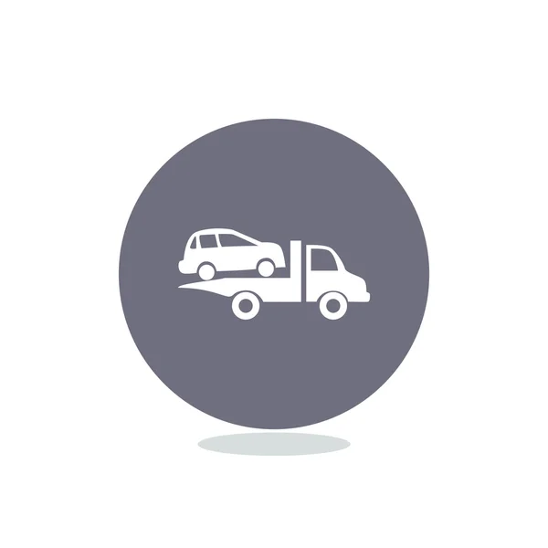 Icono web de evacuación de coches — Vector de stock