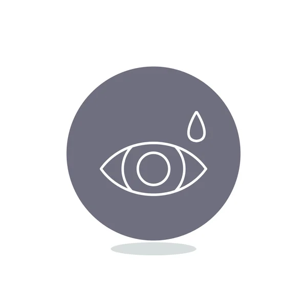 Gotas para los ojos icono simple — Vector de stock