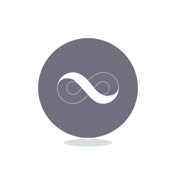 Infinity symboolpictogram web — Stockvector