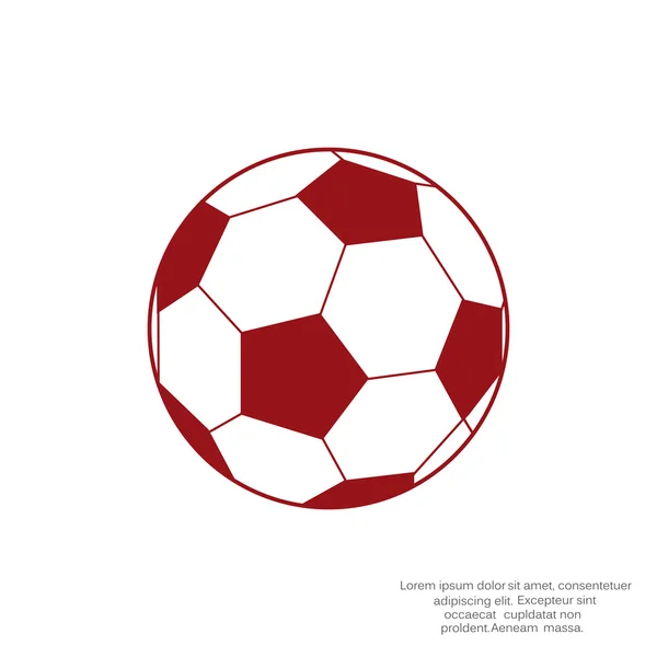 Icône web ballon de football — Image vectorielle