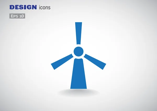 Wind generator web pictogram — Stockvector