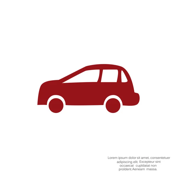 Simple car web icon — Stock Vector