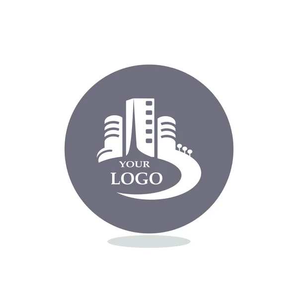 Logotipo de edificios urbanos para su empresa — Vector de stock