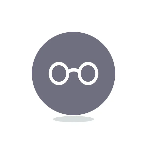 Retro afgeronde bril pictogram — Stockvector