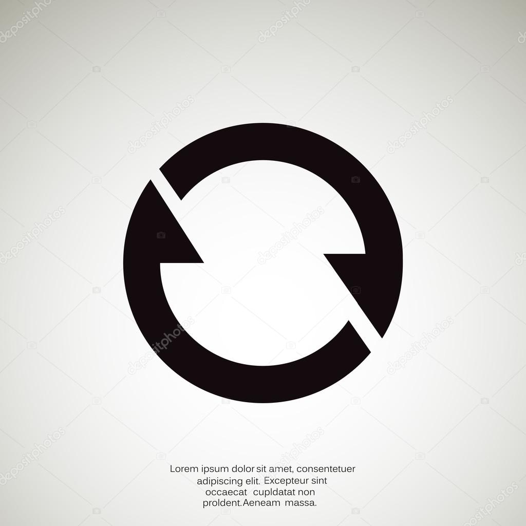 Circle with arrows web icon