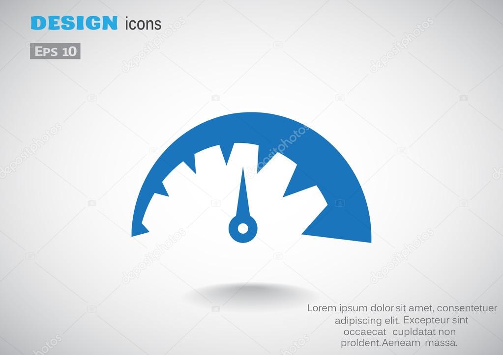 Simple speedometer web icon