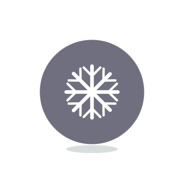 Kar tanesi basit web simgesi