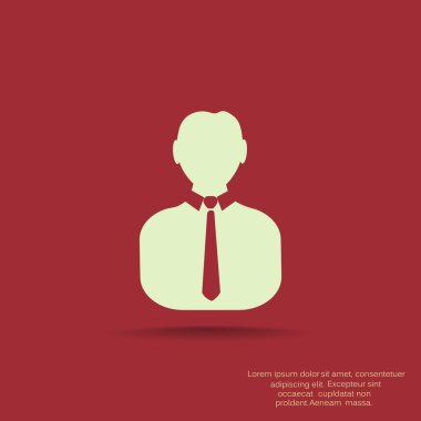 İşadamı siluet web simgesi