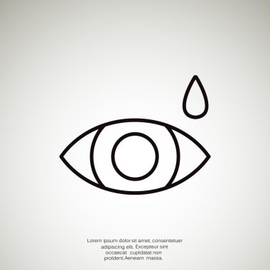 Basit simge göz damlası