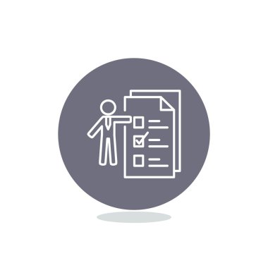 İnsan ile web simgesi listelemek için