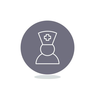Hemşire siluet web simgesi
