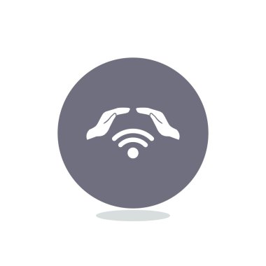 Radyo dalgaları ile el simgesi