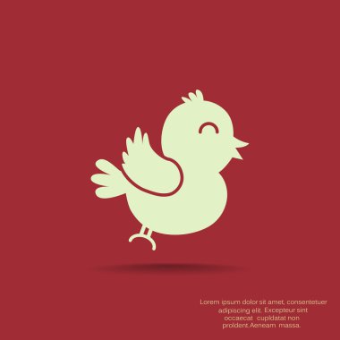 Şarkı kuş basit web simgesi