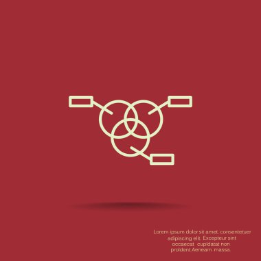 Yuvarlak Infographic web simgesi