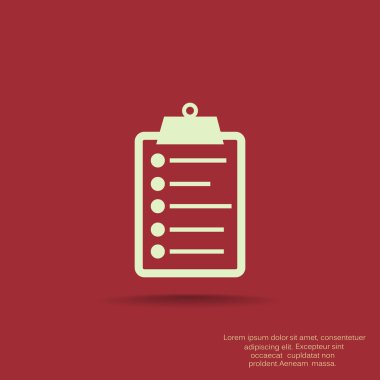 Basit Panosu simgesi anahat vektör çizim listesi