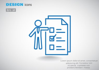 İnsan ile web simgesi listelemek için