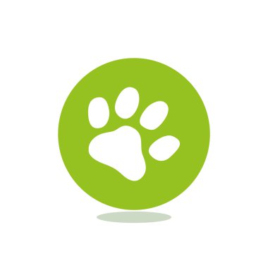 Köpek pençe parça basit simgesi