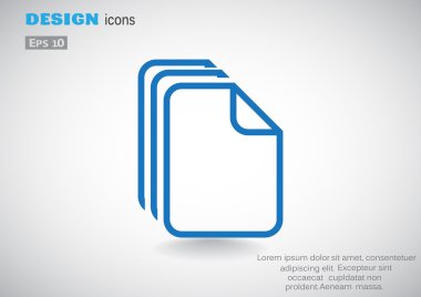 Dosyaları veya belgeleri web simgesi